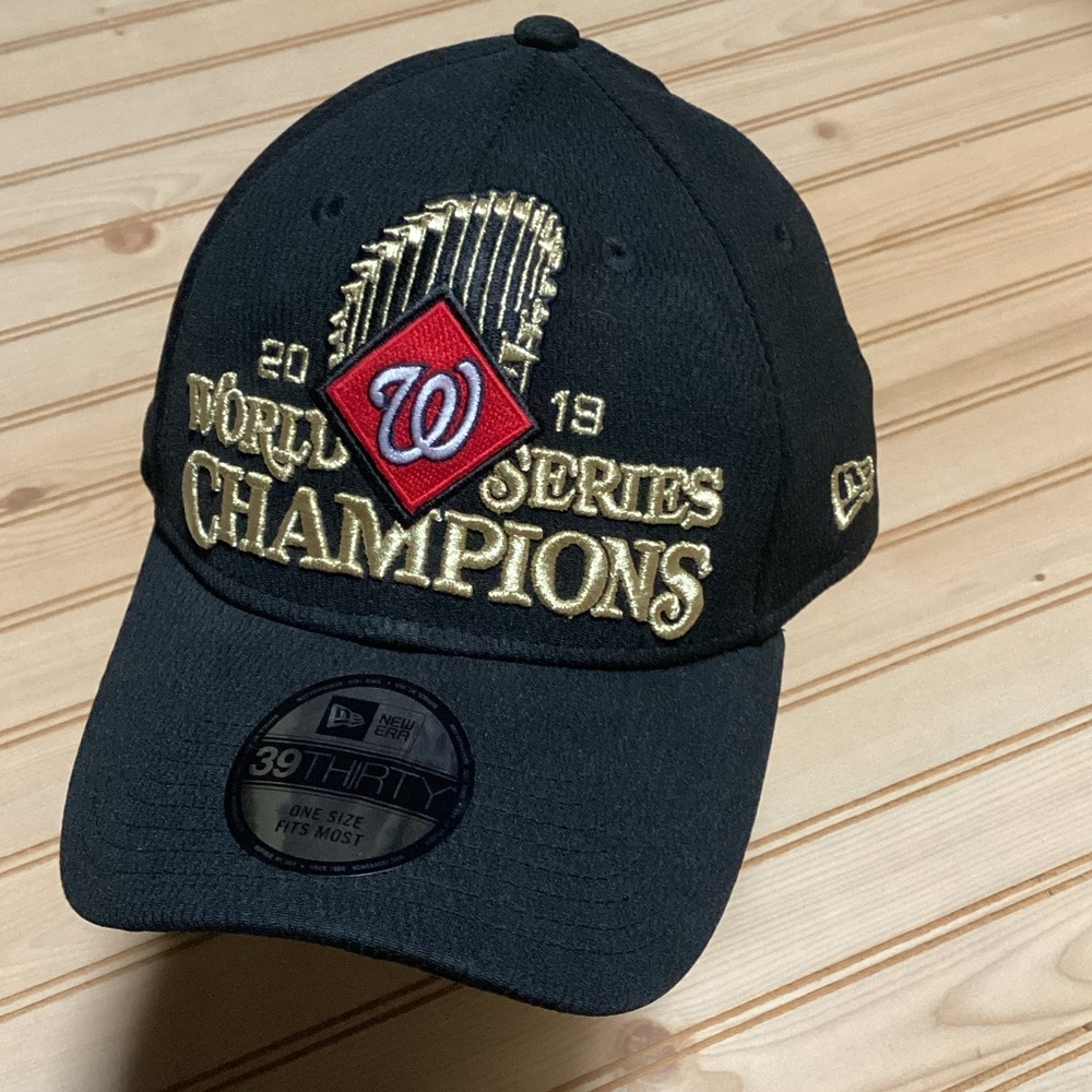 New Era Black and Gold Washington Nationals Champions‎ Hat